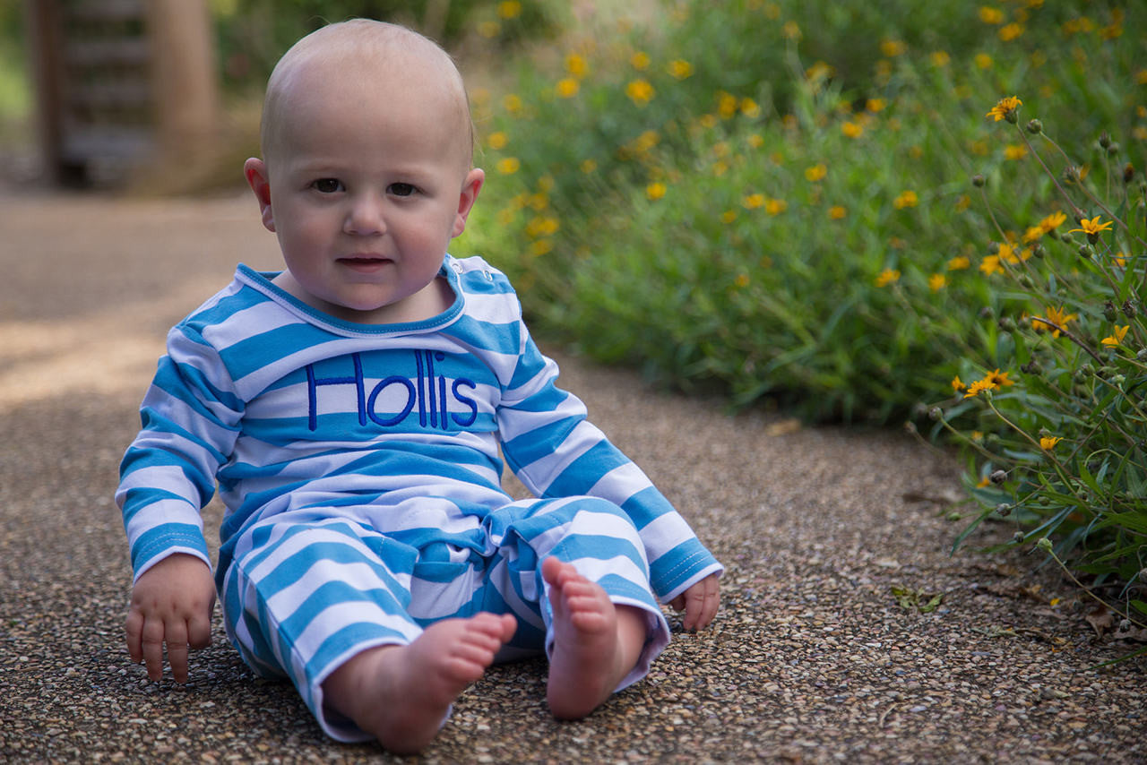 Boys Long Romper (Stripes)