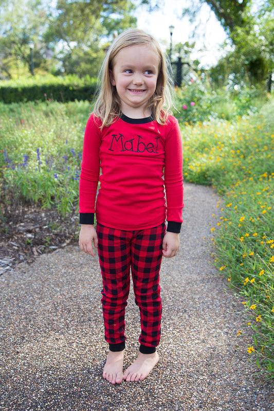 Unisex Christmas Jammies - Buffalo Plaid