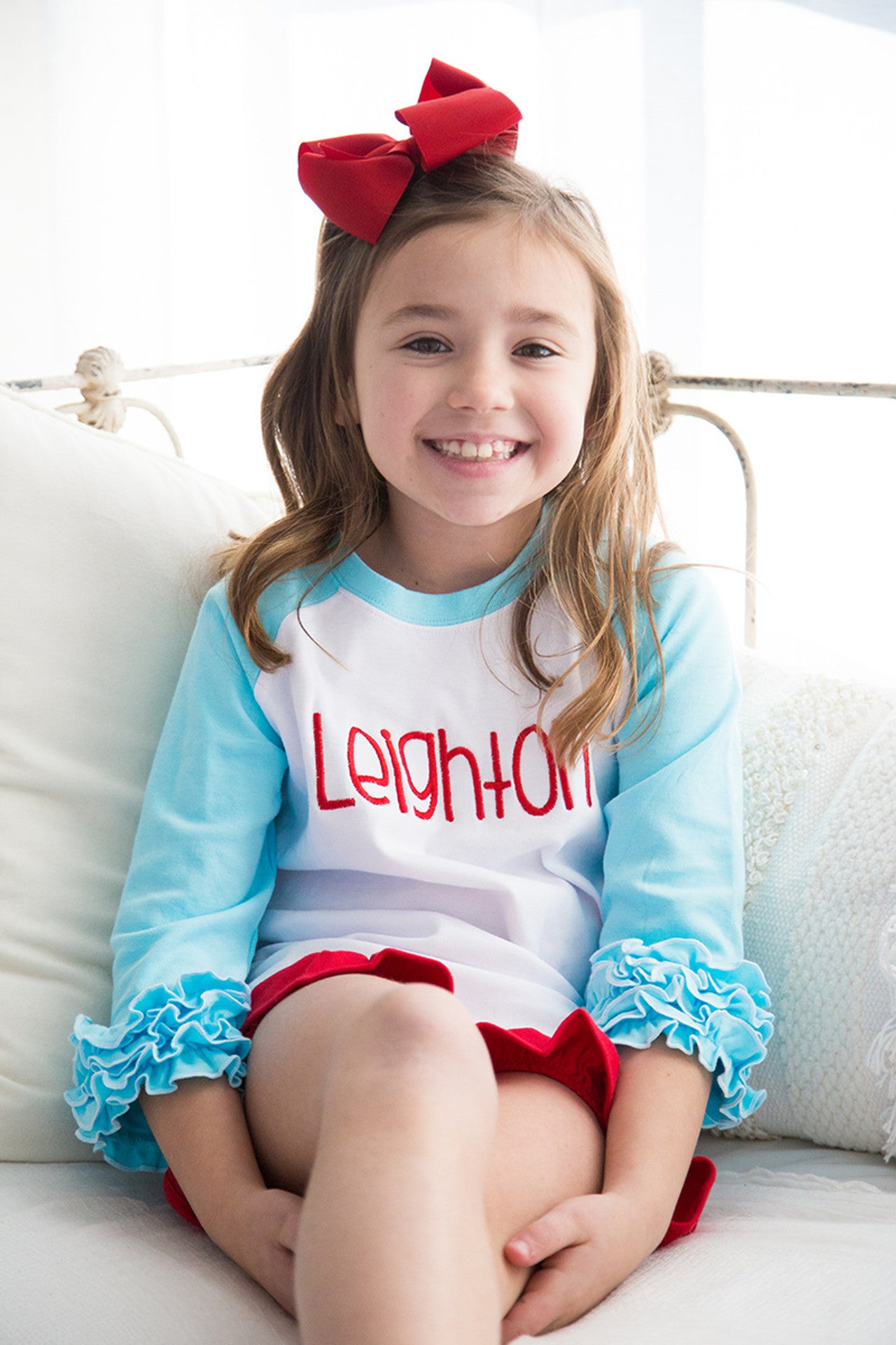 Ruffle Raglan Shirt 1 – Love That Cotton