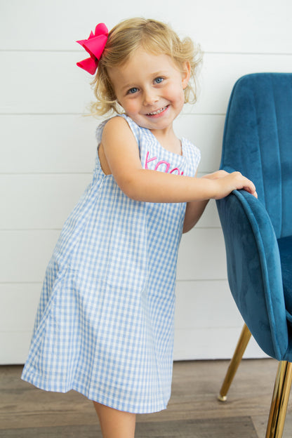 SALE Maroon Gingham Jumper