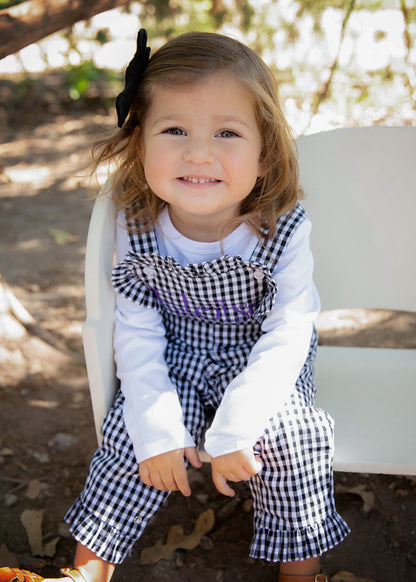 Gingham Girls Ruffle Longall