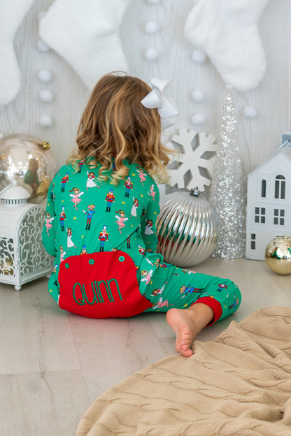 Unisex Faux Butt Flap Christmas Jammies-Patterns (Miller Collection)