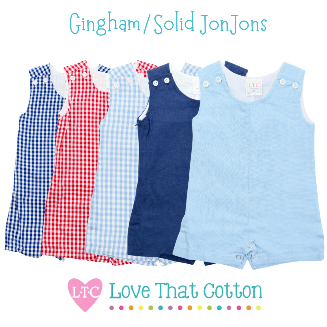 Boys Gingham Jon Jon