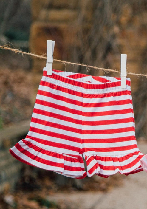 Shorties Girls Ruffle Knit Shorties – Love That Cotton