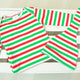 Red Green and White  Stripe