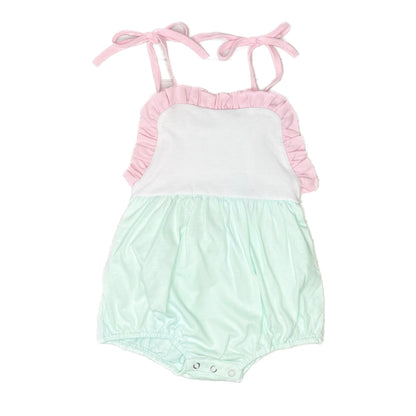 Ruffle Tie Sunsuit 100% Cotton