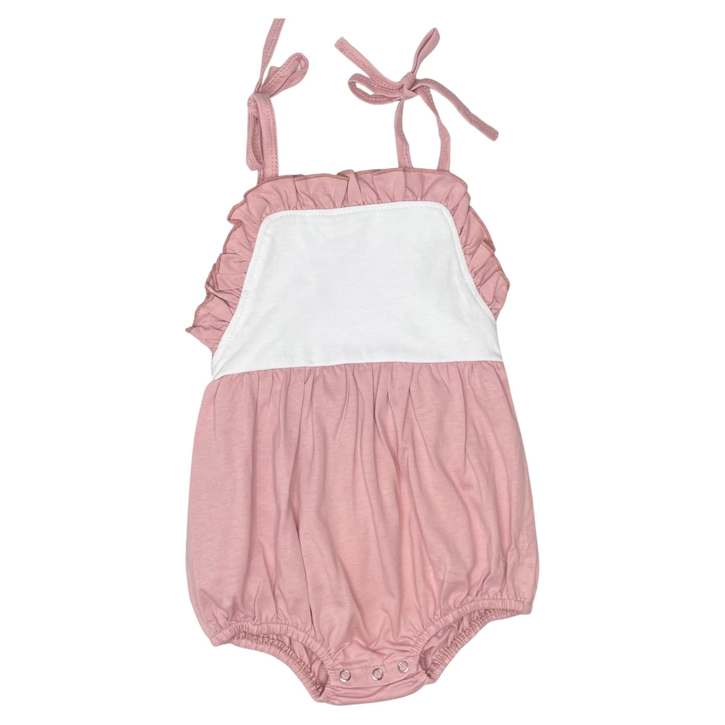 Ruffle Tie Sunsuit 100% Cotton