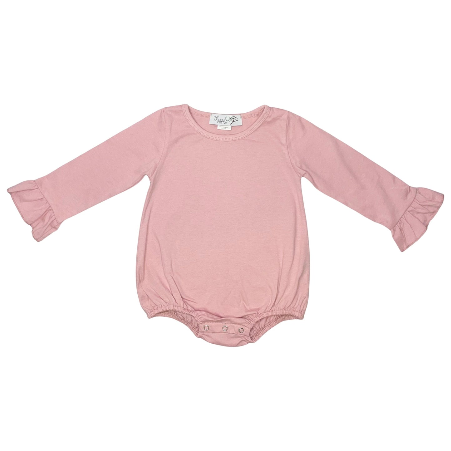 Girl Long Sleeve Ruffle Bubble 100% Cotton