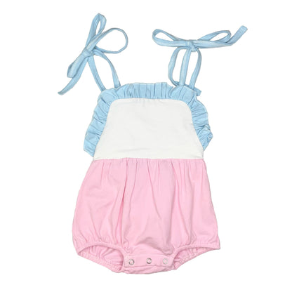 Ruffle Tie Sunsuit 100% Cotton