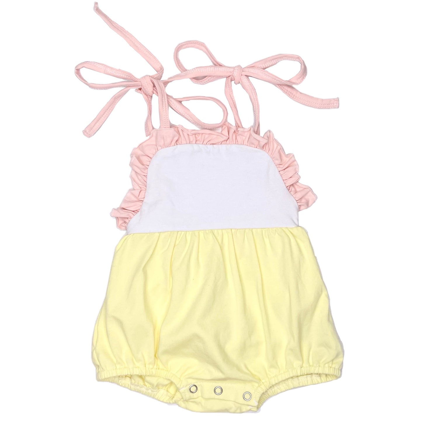 Ruffle Tie Sunsuit 100% Cotton