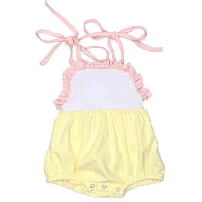 Ruffle Tie Sunsuit 100% Cotton