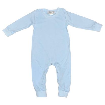 Threaded Cotton Boy Long Sleeve Romper 100% Cotton