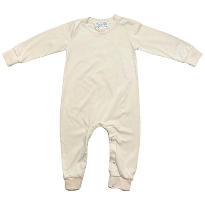 Threaded Cotton Boy Long Sleeve Romper 100% Cotton