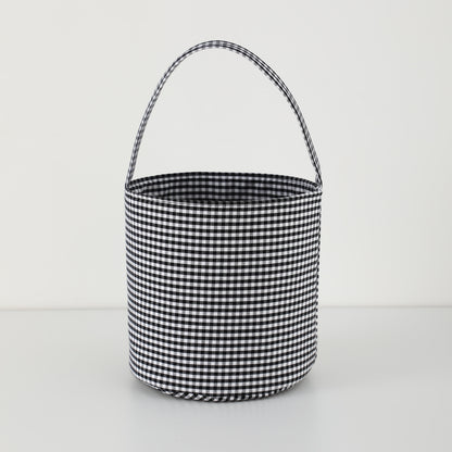 Gingham/Seersucker Bucket Bag